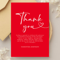 Modern Red White Hello 30th Birthday