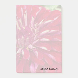 Modern Red Zinnias Post-it Notes