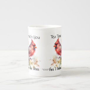 Modern Reds ''You Are Near'' CARDINAL Bone China Mug