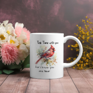 Modern Reds ''You Are Near'' CARDINAL  Bone China Mug
