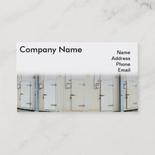 Modern Refrigeration and Freezer Storage Facility Business Card