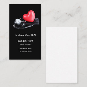 Modern Registered Nurse Medical Business Cards