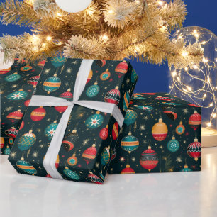 Modern Reindeer Merry Christmas Gift Wrap