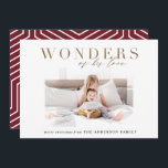 Modern religious chic gold multi photo Christmas Holiday Card<br><div class="desc">Modern religious chic gold multi photo hristmas holiday card. Part of a collection. Text and geometric backer colour can be changed. Classy,  stylish elegant design.</div>