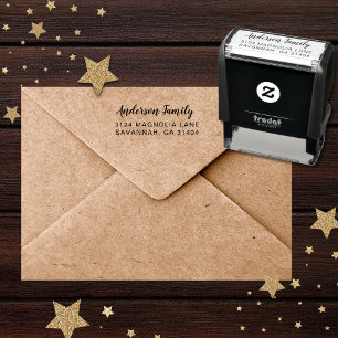 Modern Religious Christmas Return Address Self-inking Stamp