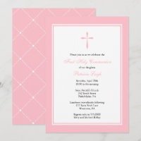 Modern Religious Cross, Pink