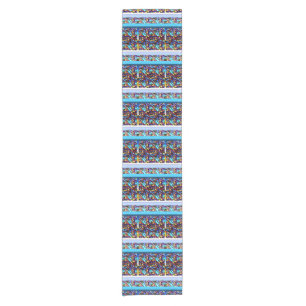 Modern Renaissance Geometric Art Short Table Runner