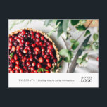 Modern Restaurant New Event Branded Marketing Post Postcard<br><div class="desc">Modern Restaurant New Event Branded Marketing Postcard. Perfect for reminding guests of holiday parties,  Christmas parties,  office parties and more.</div>