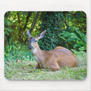 Modern Resting Deer Mousepad