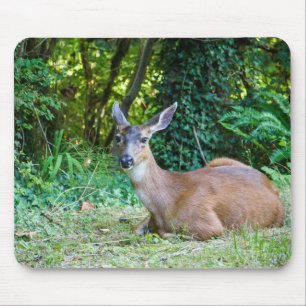 Modern Resting Deer Mousepad