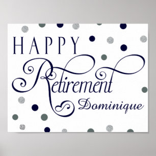 Modern Retirement Party Poster