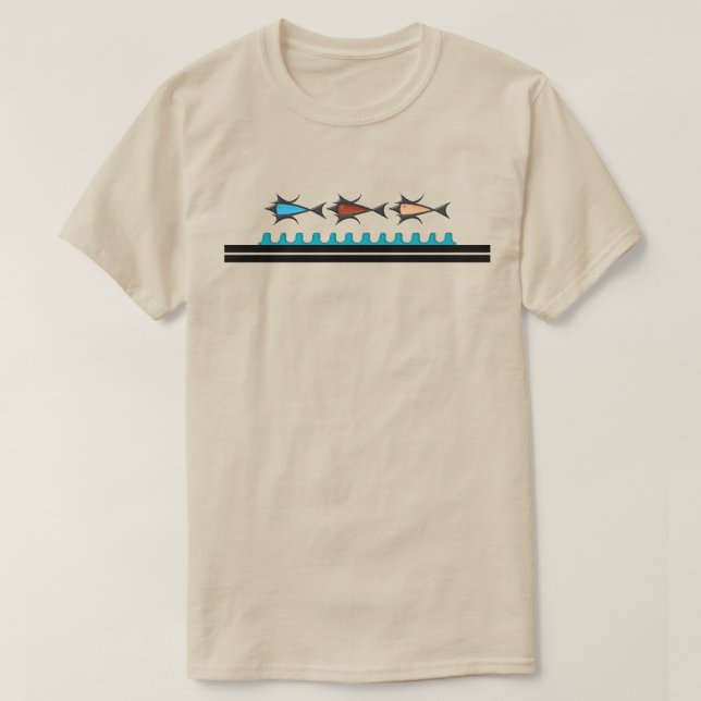 Modern Retro - 3 Fish T-Shirt (Design Front)