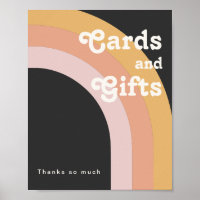 Modern Retro 70's Rainbow | Dark Cards and Gifts