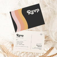 Modern Retro 70's Rainbow Dark Song Request RSVP P