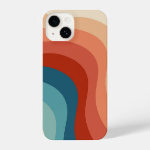 Modern Retro 70s Style Stripes iPhone 14 Case