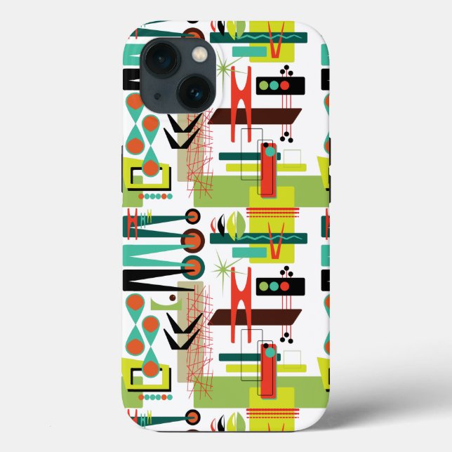 Modern Retro Case-Mate iPhone Case (Back)