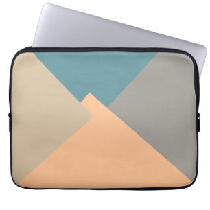 Modern Retro Colour Geometric Pattern #11 Laptop Sleeve
