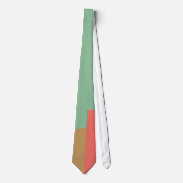 Modern Retro Colour Geometric Pattern #8 Tie (Front)