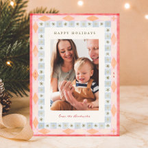 Modern Retro Colourful Christmas Photo
