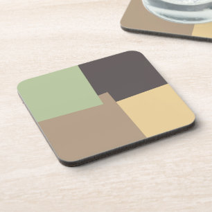 Modern Retro Colours Geometric #10 Coaster