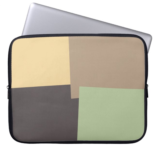 Modern Retro Colours Geometric #10 Laptop Sleeve (Front)