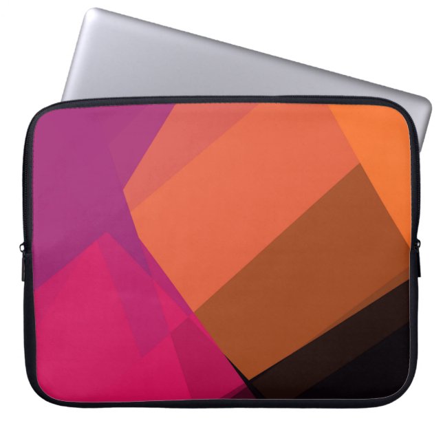 Modern Retro Colours Geometric #19 Laptop Sleeve (Front)