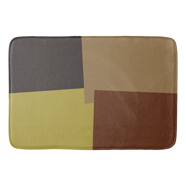 Modern Retro Colours Geometric #35 Bath Mat (Front)