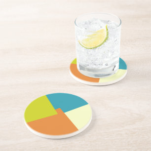 Modern Retro Colours Geometric #40 Coaster