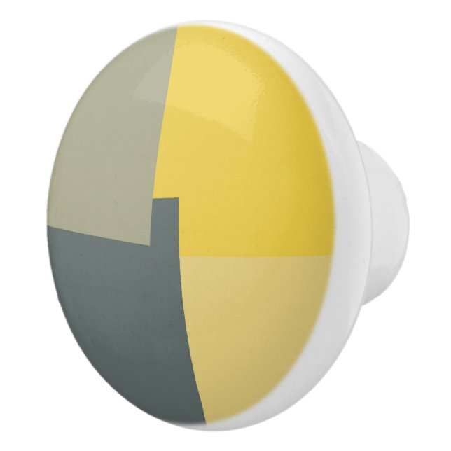 Modern Retro Colours Geometric #5 Ceramic Knob (Right)