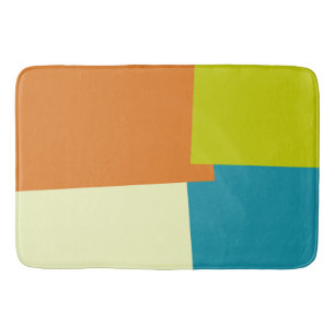 Modern Retro Colours Geometric Bath Mat