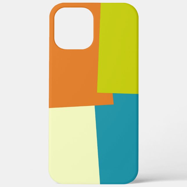 Modern Retro Colours Geometric Case-Mate iPhone Case (Back)
