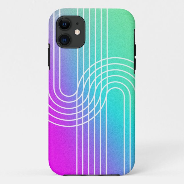 modern retro contemporary arch line  Case-Mate iPhone case (Back)