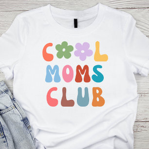 Modern Retro Cool moms club Vintage Groovy T-Shirt