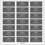 Modern Retro | Dark Wedding Guest Address Labels<br><div class="desc">These modern retro | dark wedding guest address labels is perfect for your unique, trendy simple vintage bohemian summer wedding. The lettering is a stylish black, chic 70's boho font giving this design classic minimal groovy hippie vibes. You can add your own graphics or pictures if you want to customise...</div>