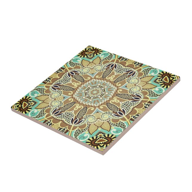 Modern Retro Design Ceramic Tile Vintage Ornaments (Side)