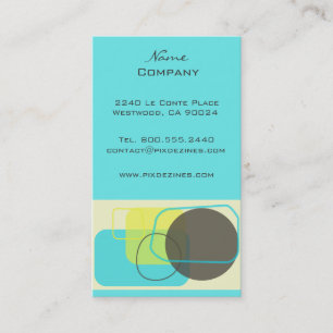 Modern Retro Geometric Design Business Card