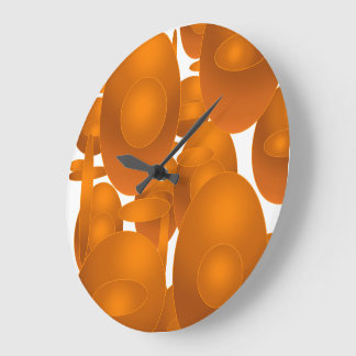 Modern Retro Geometric Design Large Clock