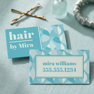 Modern Retro Geometric Pattern Business Card