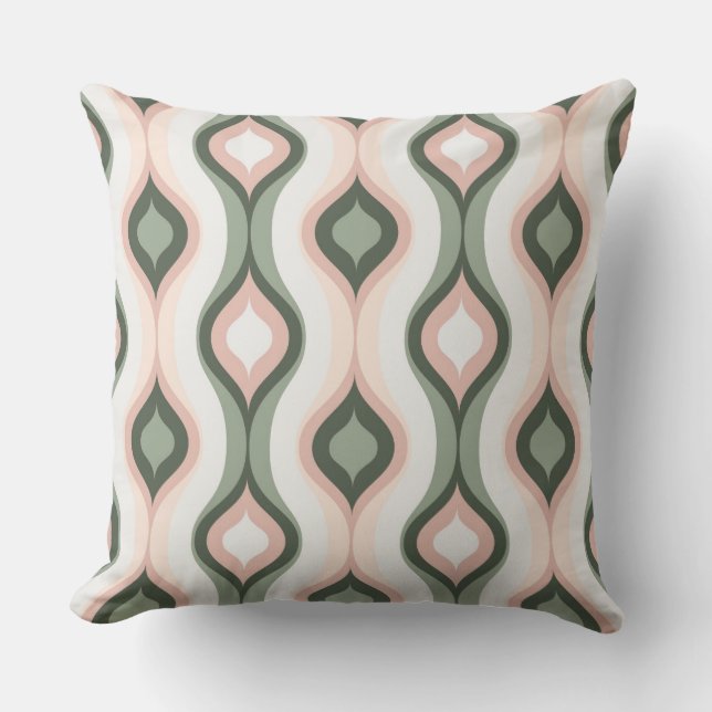 Modern Retro Green Cushion (Front)