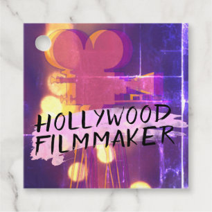 Modern Retro Hollywood Filmmaker in Pink Favour Tags