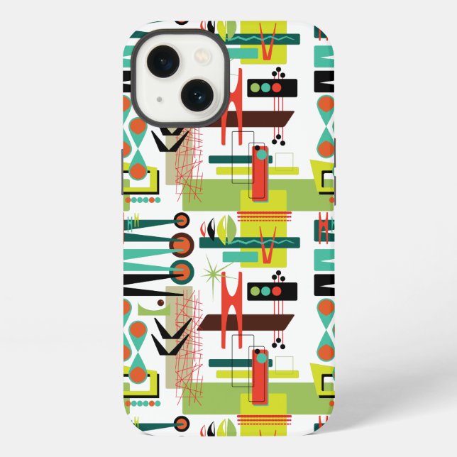 Modern Retro iPhone Case (Back)