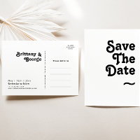Modern Retro Lettering Save The Date