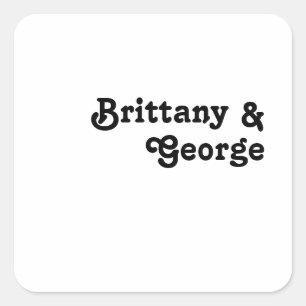 Modern Retro Lettering Wedding Envelope Seals