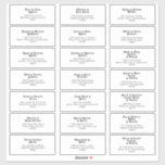 Modern Retro Lettering Wedding Guest Address<br><div class="desc">This modern retro lettering wedding guest address sticker is perfect for your unique, trendy simple vintage bohemian summer wedding. The lettering is a stylish black, chic 70's boho font giving this design classic minimal groovy hippie vibes. You can add your own graphics or pictures if you want to customise it....</div>