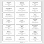 Modern Retro Lettering Wedding Guest Address<br><div class="desc">This modern retro lettering wedding guest address sticker is perfect for your unique, trendy simple vintage bohemian summer wedding. The lettering is a stylish black, chic 70's boho font giving this design classic minimal groovy hippie vibes. You can add your own graphics or pictures if you want to customise it....</div>