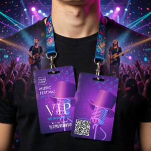 Modern Retro Music Festival VIP All Access Pass  ID Badge