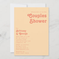 Modern Retro | Orange Cream Couples Shower