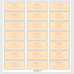 Modern Retro | Orange Cream Wedding Guest Address<br><div class="desc">This modern retro | orange cream wedding guest address sticker is perfect for your simple vintage, colourful tropical boho summer wedding. Its unique bohemian mid-century font gives this design a classic minimalist groovy hippie vibe. If you're looking for a design that features bright, bold colours for your creative 70's beach...</div>