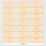 Modern Retro | Orange Cream Wedding Guest Address<br><div class="desc">This modern retro | orange cream wedding guest address sticker is perfect for your simple vintage, colourful tropical boho summer wedding. Its unique bohemian mid-century font gives this design a classic minimalist groovy hippie vibe. If you're looking for a design that features bright, bold colours for your creative 70's beach...</div>