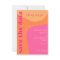 Modern retro orange pink abstract shapes wedding
